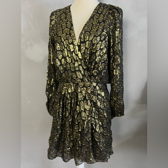 A.L.C. Silk metallic dress Size 4 - Picture 15 of 15